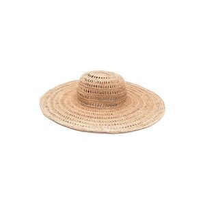 IBELIEV Wide Brim Raffia Sun Hat Women BROWN Caps & Hats